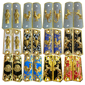 Empuñaduras de Resina con Incrustaciones de Diamantes de Zirconia, Grabado Personalizado, Tamaño Completo, para <span class=keywords><strong>Colt</strong></span> <span class=keywords><strong>1911</strong></span> - Product Image 1