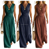 Combinaison d'été sans manches taille haute surdimensionnée de haute qualité pour femmes, vente en gros directe usine de Guangzhou