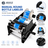 Machine d'étiquetage manuelle pour flacons de bureau à petit prix, pour petites bouteilles en verre