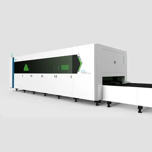 Fonte De Laser De Alta Potência Máquina De Corte A Laser De Fibra CNC Fechada Completa De Aço Inoxidável Máquina De Processamento De Material De Metal