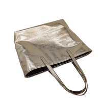 Sac fourre-tout en cuir PU vegan de luxe de haute qualité avec logo personnalisé, sac à main souple et grand format pour femmes