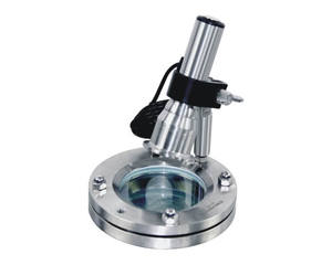 衛生高耐久性ステンレス鋼304/316サイトフローインジケーターTriクランプフランジ視力ガラスLED付き - Product Image 1