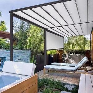 Toldos bioclimáticos impermeables de aluminio y PVC, pérgola deslizante <span class=keywords><strong>para</strong></span> porche, sistemas de techo retráctiles, gran oferta - Product Image 1