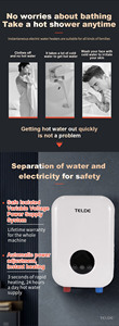 Calentador de Agua Eléctrico Instantáneo sin Tanque, Temperatura Constante, Pantalla LED, Alta Eficiencia, Agua Caliente Instantánea, Uso <span class=keywords><strong>en</strong></span> Toda la Casa, Gimnasios, Hoteles - Product Image 5
