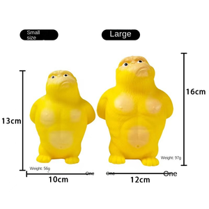 Jouet à presser Jincan Novelty Huang Total Gorilla Knead à rebond lent, mignon, pour le bureau, jouet de décompression musical, même type que TiKTok - Product Image 5