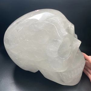 <span class=keywords><strong>Teschi</strong></span> in Cristallo di Quarzo Naturale Trasparente di Grandi Dimensioni per Ornamento, Vendita all'Ingrosso - Product Image 3