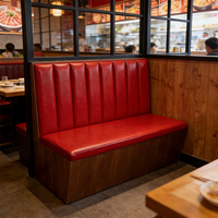 Canapé de restaurant personnalisé, mobilier assemblable, revêtement en cuir, banquette de café, siège de restaurant, chaise