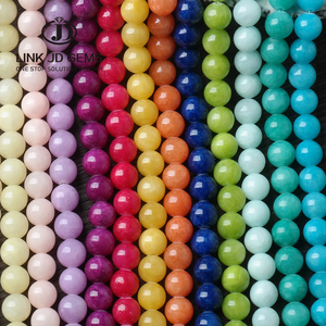 Perle di Giada Nuvola Naturale da 8mm, Iridescenti <span class=keywords><strong>e</strong></span> Colorate, Lisce <span class=keywords><strong>e</strong></span> Rotonde, Disponibili in Varie Misure per Creazione di Gioielli Raffinati, <span class=keywords><strong>Rosso</strong></span>/Verde/<span class=keywords><strong>Blu</strong></span>/Rosa - Product Image 6