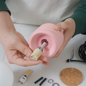 Molde de goma para lámpara de mesa apilable <span class=keywords><strong>Jesmonite</strong></span>, decoración creativa para mesa, accesorios flexibles para hacer soportes de lámpara de hormigón hechos a mano - Product Image 5