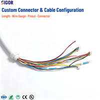 Cable Pigtail Impermeable IP66 para Cámara IP, PVC/PTFE, RJ45, DC Audio, RS485, Arnés de Red de Alarma I/O para Sistemas de Seguridad CCTV