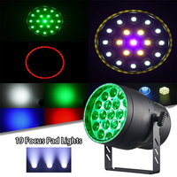19x15W LED Par Light Zoom RGBW 4in1 Zoom de mise au point Par Stage LED Uplight pour DJ Concert Party Lights