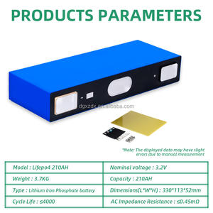 Grado una batteria elettrica agli ioni di litio prismatica agli ioni di litio da 3.7V 210Ah 62Ah 147Ah NCM per la capacità di accumulo solare - Product Image 2