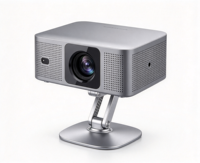 Projecteur LED Mini à Courte Focale 4K avec Support Avancé, Android 14, 300 ANSI Lumens, Mise au Point Automatique pour Divertissement Intérieur
