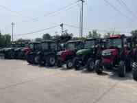 Traktor Pertanian Mini Multifungsi 4WD 45HP Ukuran Kecil dengan Mesin dan Gearbox untuk Membajak dan Mengolah Lahan Kering di Pegunungan