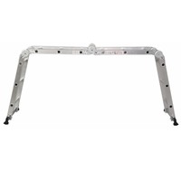 Échelle pliante multifonctionnelle en aluminium à 4 sections personnalisable, antidérapante, pour la construction en intérieur