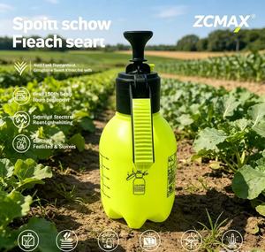 ZCMAX Pulverizador a Presión Manual <span class=keywords><strong>de</strong></span> 1.5L con Boquilla Ajustable, Cuerpo <span class=keywords><strong>de</strong></span> PE Reforzado, Bomba <span class=keywords><strong>de</strong></span> Alta Presión y Válvula <span class=keywords><strong>de</strong></span> Seguridad para Jardín - Product Image 2