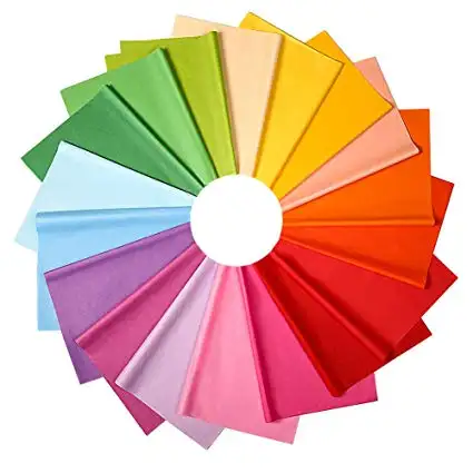 art rainbow tissue paper 50.80 cm x 66.04 cm suitable for art craft flowers birthday party holiday gift packaging decorative