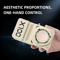 DENGWEI X100R 100W COB ABS Lampe vidéo LED portable à batterie avec contrôle par application, température de couleur réglable, pour éclairage d'appoint extérieur
