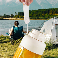 Heetverkopende OEM USB-oplaadbare mini-fruitpers 80W lekvrij draadloos reis- en smoothieblender, geschikt voor campers, roestvrij staal