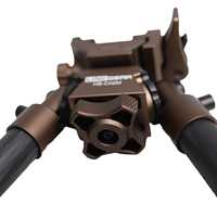 Support de tir Linkogear pour la chasse, bi-pied portable, léger, en fibre de carbone haute résistance, aluminium, support tactique professionnel super robuste
