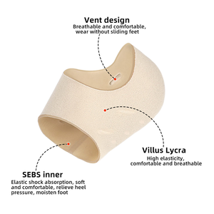 Coussinets respirants pour la fasciite plantaire, coussin idéal pour la douleur au <span class=keywords><strong>talon</strong></span>, guérir les talons secs craquelés, <span class=keywords><strong>tendinite</strong></span> <span class=keywords><strong>d</strong></span>'<span class=keywords><strong>achille</strong></span> - Product Image 2