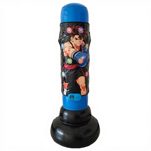 Sac de frappe <span class=keywords><strong>gonflable</strong></span> pour enfants, ensemble de jouets de karaté <span class=keywords><strong>avec</strong></span> <span class=keywords><strong>gants</strong></span> de boxe - Product Image 4