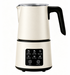 Mousseur à lait électrique personnalisé 500 ml en acier inoxydable, automatique, facile à nettoyer, mélangeur de boissons - Product Image 1