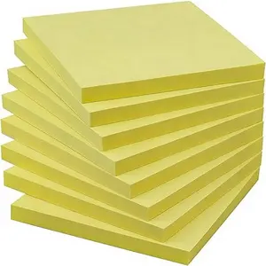 Note adesive 3x3 pollici 12 pastiglie giallo canarino rimozione pulita riciclabile