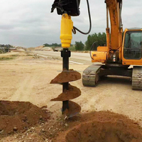 Tarière à terre robuste, outil de forage au sol haute puissance pour une excavation efficace du sol, tarière à terre