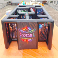 Inflatables Giant Halloween Inflatable Laser Tag Maze Inflatable Haunted House Maze Tent