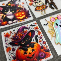 Transferts DTF Halloween directement de l'usine, prêts à presser, faible MOQ, étiquettes de transfert thermique DTF personnalisées pour vêtements, fournisseur
