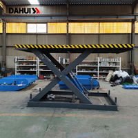 Plateforme élévatrice mobile manuelle à double ciseaux DAHUI 2T, plateforme élévatrice manuelle hydraulique