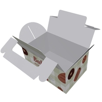 Boîte d'emballage en carton recyclable sur mesure pour sushis, biscuits et produits de boulangerie - Coffret cadeau en carton ondulé avec logo personnalisé