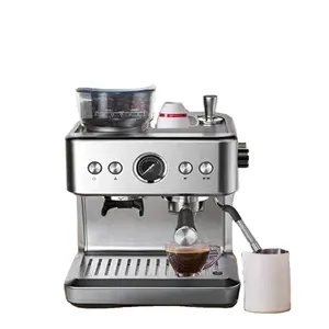 HCYM20バーULKAポンプエスプレッソコーヒーマシン58mmフィルター2.8L水タンク1550Wコーヒーグラインダー付き自動コーヒーメーカー