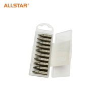 All Star Fabricant professionnel Traitement de surface sablé 10Pcs Jeu d'embouts de tournevis Crv Tournevis