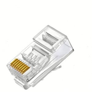 Acheter en ligne Connecteur <span class=keywords><strong>RJ45</strong></span> 8P8C Jack mâle Cat5e RJ 45 Pass Through blindé Cat6 Transparent non blindé Lan Network Conector <span class=keywords><strong>RJ45</strong></span> - Product Image 2