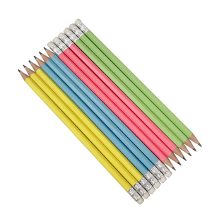 Macaron standard scrittura/graffite HB matite in plastica con gomma logo personalizzato e imballaggio matita per bambini per gli studenti - Product Image 1