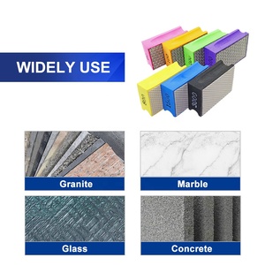 Grains #60-#3000 OEM/ODM tampon de polissage manuel en diamant électrolytique <span class=keywords><strong>ponceuse</strong></span> abrasive à dos de mousse <span class=keywords><strong>pour</strong></span> marbre granit céramique et verre - Product Image 3