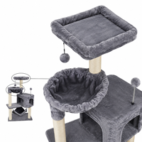 OEM Arbre à chat moderne en peluche avec hamac et condo