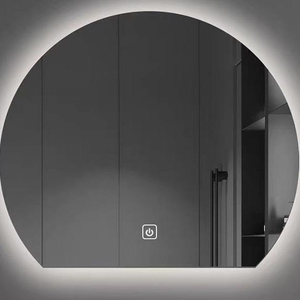 Espejo <span class=keywords><strong>de</strong></span> <span class=keywords><strong>Baño</strong></span> Moderno <span class=keywords><strong>de</strong></span> Lujo Personalizado, <span class=keywords><strong>de</strong></span> Longitud Completa, con Retroiluminación LED <span class=keywords><strong>de</strong></span> Media Luna, Atenuable, <span class=keywords><strong>Antivaho</strong></span>, Montado en la Pared, para Proyectos Hoteleros - Product Image 4
