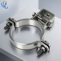 Support de guidage de canal pour glissière de suspension UTT63 pour ligne d'eau froide CVC et ligne d'eau chaude industrielle, zingué, antirouille
