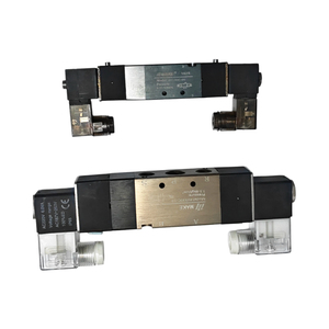 โซลินอยด์วาล์ว4V330-15 5/2 5/3ทางนิวเมติกคอยล์คู่4V220-08อากาศ06 24V DC AC220V 4V320-10 4V420-15 4V230C 1/2" - Product Image 6