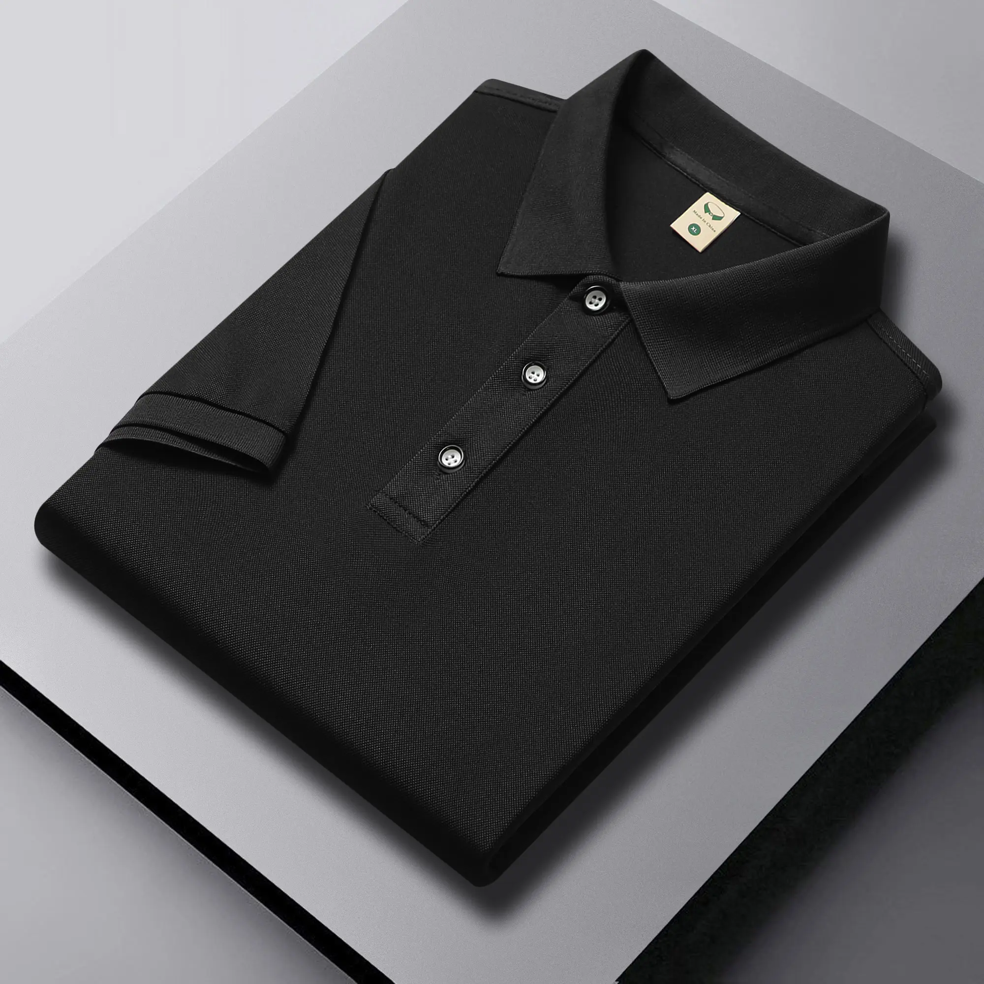 Camisa polo em branco para homens e mulheres, camisa polo de lapela com logotipo bordado personalizado para unissex, cor sólida e personalizada