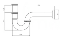 Siphon de lavabo rond en acier inoxydable 304 chromé pour hôtel moderne, ensemble de siphon de vidange G 1 1/4 pour lavabo