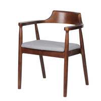 Chaise de salle à manger présidentielle en bois massif |   Style nordique et nouveau style chinois |   Couleurs personnalisées