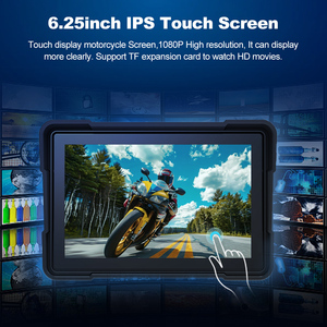 Pantalla Táctil de 6.25'' para Motocicleta con Carplay, Navegación, Tablero Digital Portátil, Android Auto, Monitor Impermeable ZC15C - Product Image 5