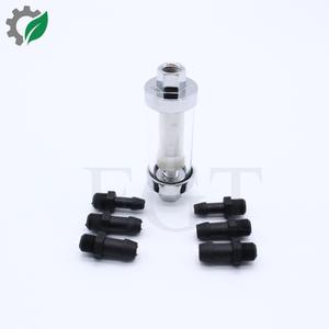 Raccordi universali <span class=keywords><strong>3</strong></span>/8 "1/4" 5/16 "vetro cromato Gas filtri carburante in linea riutilizzabili - Product Image 4