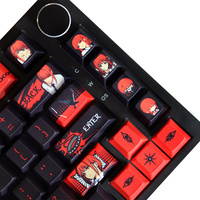 Carton Maki-ma Theme Keycaps Pbt 129 Keys Dye-Sublimation Cherry Profile Keycaps for 61/104 Mx Switch Mechanical Keyboard