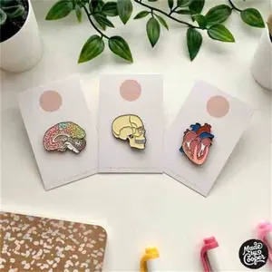 Lapel Badges Labels Wholesale Free Sample Design Custom Logo Metal Hard Enamel Pins For Souvenir