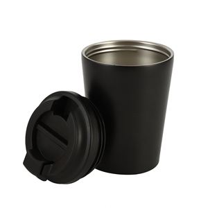 Vaso Térmico de Acero Inoxidable de Doble Pared de 360 ml con Logotipo Personalizado, Tazas de Café Ecológicas de Lujo con Aislamiento al Vacío, Tapa Negra, Mantiene la Temperatura por 6 Horas - Product Image 1